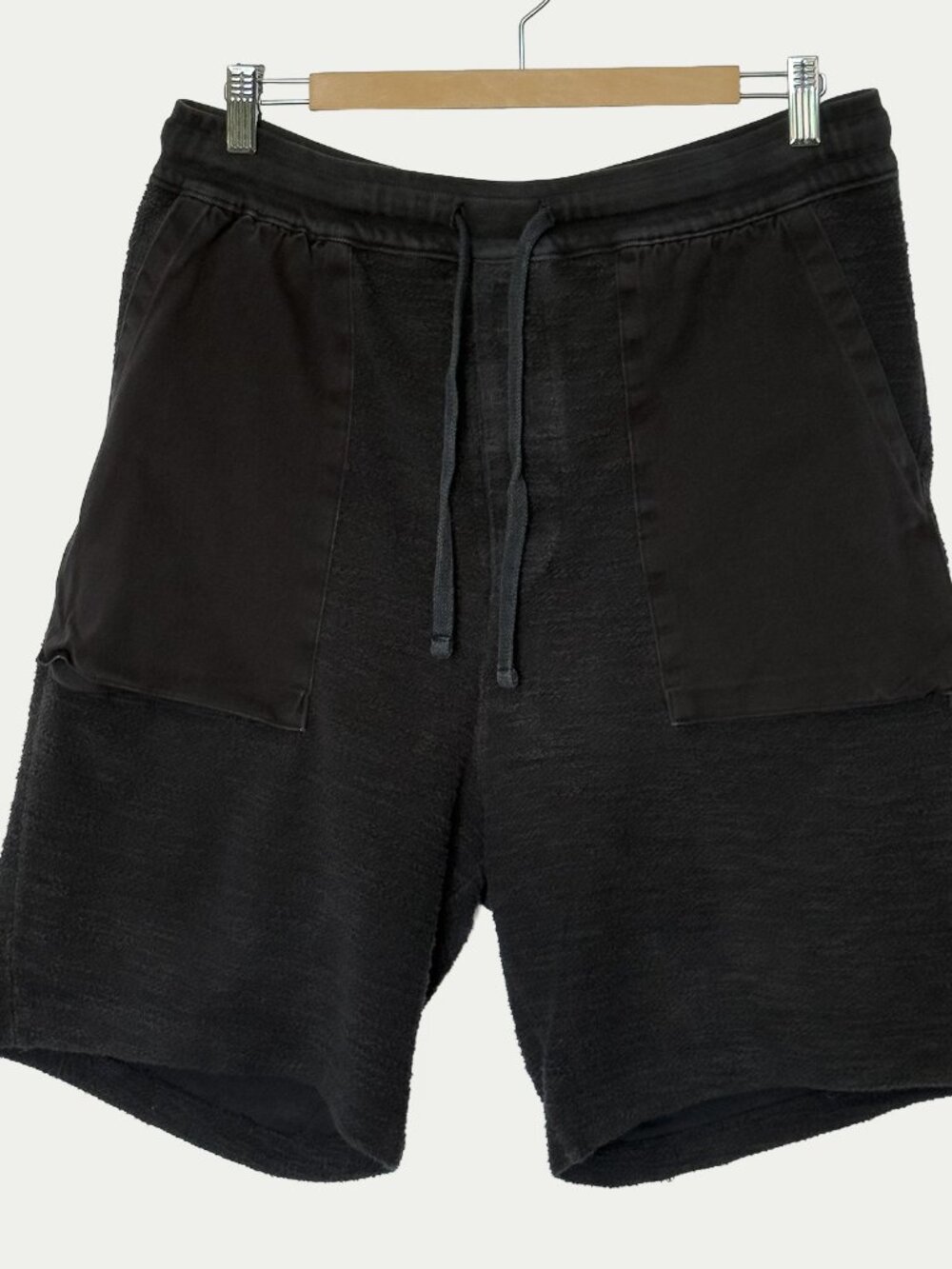 Drifter Black Terry Pocket Detail Shorts M